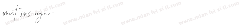 amoret sans regui字体转换